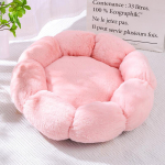 Luksuslik Kassidiivan Talvine Soe Kassilillepesa Koerakuut Voodi Kassidele Lillepott Hingav Pehme V&auml;ike Koeravoodi Lillekujuline S 40cm pink