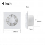 4 6 8 WC v&auml;ljat&otilde;mbeventilaator v&otilde;imas vaigistatud v&auml;ljat&otilde;mbeventilaator majapidamises kasutatava seina v&auml;ljat&otilde;mbeventilaator ventilatsiooniventilaator dropshipping jaoks