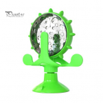 Interaktiivne kassi maiustuste jaoturi m&auml;nguasi, 360 kraadi p&ouml;&ouml;rlev tuuleveski kassi aeglane s&ouml;&ouml;tja koos iminapaga lemmikloomatoidu lekkem&auml;nguasi toakassidele sinine