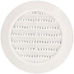 V&otilde;re d'a&eacute;ration KOTARBAU blanc rond avec moustiquaire l&auml;bim&otilde;&otilde;t 60 mm