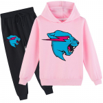 Mood Mr Beast Valgustus Kass Laste Poiste Kampsun Puuvillased kapuutsi ja p&uuml;kste komplektid 100