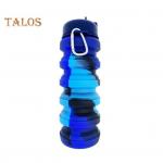 480 ml kokkupandav silikoonist veepudel lekkekindel kaasaskantav kerge v&auml;lijalgrattasaali j&otilde;usaal Fitness Sport reisi kamuflaaž kokkupandav joogitass 480ml