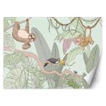 Tapeet Troopilised džungliloomad 100x70 roheline