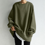 Talvine uus naiste pullover, &uuml;mmargune kaelus S tumeroheline v&auml;rv