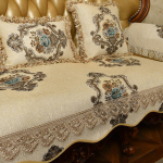 Luksuslik Jacquard diivanipadi Euroopa elutoa kaunistus Diivani kate Four Seasons universaalsed libisemisvastased &scaron;enill diivanikatted 60x60