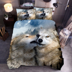 Hundi armas loomade voodipesukomplekt, 3D printimine, lastele t&auml;iskasvanutele m&otilde;eldud luksuslik kingitus, tekikott Mugav kodutekstiil, &uuml;heinimesevoodi, kaheinimesevoodiga t&auml;issuuruses 150x200cm 3pcs