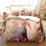Top Natsume's Book of Friends Anime 3D Tekikate Voodipesukomplekt Pol&uuml;ester Padjap&uuml;&uuml;rid Tekikott Kodu Dekoratsioon Kingitus &Uuml;hekohaline Kuningas Kuninganna 70x133cm 2pcs