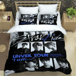KPOP S-Stray-K-Kids print Voodipesukomplektid peen vooditarvikute komplekt tekikate vooditekikomplekt voodipesukomplekt luksuslik s&uuml;nnip&auml;evakingitus EU Twin 135x200cm