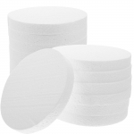 16 tk valge vahtplaat k&auml;sit&ouml;&ouml;tarbed kook DIY kandik &uuml;mmargune mudel ringikujulised &scaron;abloonid lastele lillelised mullid Tooted panni taastamiseks valge