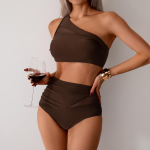 Vintage rannapuhkuse ujumistrikoo, &uuml;he &otilde;laga naiste ujumistrikoo, kiirelt kuivav l&otilde;hestatud seksikas bikiinidega ujumistrikoo, mis on mitmes v&auml;rvitoonis rannar&otilde;ivad 2XL kohv