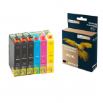 QUALITONER - 6 Cartouches compatible pour EPSON 502 XL 502XL Noir (x3) + Cyan + Magenta + Jaune (Jumelles) pour Epson Expression Hom