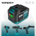 Yofidra 388VF 928VF laetav liitiumaku 22500mAh 15000mah liitiumioonaku elektrilise mootorsae puuriv&otilde;tme elektrit&ouml;&ouml;riista jaoks 1x928VF