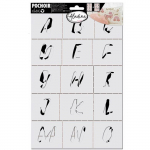 2 pochoirs de d&eacute;coration - Alphabet