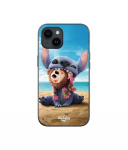 Coque de t&eacute;l&eacute;phone - Maniacase - Iphone 13 - Souple - Silicone - Motif Stitch et Moana Kakamora