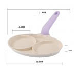 2 auguga omletipann praadimispott paksendatud mittekleepuv muna pannkook steik k&uuml;psetuspann hamburgerisai hommikus&ouml;&ouml;gi valmistaja induktsioonpliit lilla