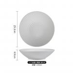 Kauss keraamiline l&auml;&auml;ne toit luksuslik lauan&otilde;u must ja valge j&auml;&auml;tunud lihtne kodu hotell keraamiline lauan&otilde;u keraamiline kauss supikauss