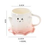 Armsad Halloweeni keraamilised kruusid Kodu hommikus&ouml;&ouml;giks Kaerahelbe piima tassid Peen kontori kohvitass Kingitused heade s&otilde;prade s&uuml;nnip&auml;evaks 450ml