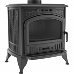 Puiduk&uuml;ttega malmist pliit KRATKI K6 &Oslash; 130 8 kW must