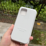 Vedelas silikoonist telefoni&uuml;mbris iPhone'ile 11 12 14 13 15 16 Pro Max Apple'i &uuml;mbriste jaoks iPhone'i 12 13 15 16 Plus jaoks, t&auml;ielik kate iPhone 16 Pro Max valge