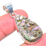 Rhodochrosite Handmade 925 Sterling Silver Jewelry Pendant 1.73 c4d15