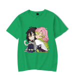 Uued Armsad Kamado Nezuko Prindiga Anime T-s&auml;rgid Mood Naiste Suvine T-s&auml;rk &Uuml;mar kaelusega Topid T-s&auml;rgid XXS-4XL 4XL
