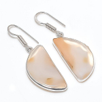 Montana Agate Handmade 925 Sterling Silver Jewelry Earring 1.81 z3s27