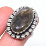 Natural Labradorite Gemstone 925 Sterling Silver Jewelry Ring Size 8 u2j82