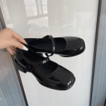 2024 S&uuml;gis Must Retro Mary Jane Kingad Paksude Kontsadega Naistele 37 must