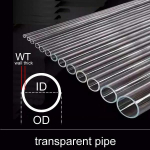 K&otilde;rge l&auml;bipaistev PC toru Pol&uuml;karbonaadi plasttoru 1 mm paksune Korrosioonikindlus oks&uuml;datsioon K&otilde;rge temperatuurikindel tugev OD10mm WT 1mm&49cm x2pcs puhas