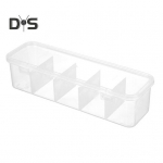 L&auml;bipaistev kaanega andmekaabli hoiukarp 5 sektsiooniga, suure mahutavusega, mitmeotstarbeline laadimiskaabli, ehete ja pisiasjade organiseerimiskarp puhas