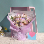 Roosiseebi lillekimp Kunstlik pulmalilled Emadep&auml;eva kingitus L&otilde;pukimp pakikotiga s&otilde;brap&auml;eva kingitus D