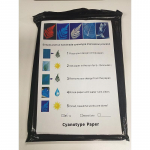 38 tk A5 Sun Print Paper Cyanotype Paper Kit Sensitivity Nature Printing Paber isetegemise kunsti k&auml;sit&ouml;&ouml; jaoks