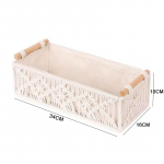 1 tk Makramee hoiukorv Boho dekoor Korvid organiseerimiseks T&ouml;&ouml;pind Tualettpaberi riiul Korv k&auml;epidemega Vannitoa Voodi jaoks valge