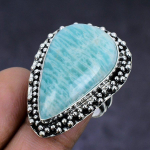 Amazonite handmade 925 Sterling Silver Jewelry Ring Size 6.5 G2c02