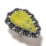 Atlantisite Handmade 925 Sterling Silver Jewelry Ring Size 10 t7v99