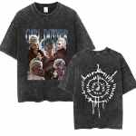Astarion T&uuml;drukute &Otilde;htus&ouml;&ouml;k Graafiline T-s&auml;rk Baldurs Gate 3 F&auml;nn M&auml;ngur Pesemisefektiga T-s&auml;rgid Naistele Unisex Vintage Gooti Lahe T-s&auml;rk Streetwear 4XL must