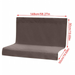 1TK Raskekaaluline 600D Oxfordi kangast Kiigepadjandi Asendus Veekindel Vahetatav Kiigekate UV-kindlusega 148*(50+50)cm