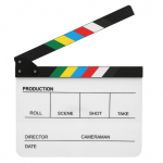 30x25CM Orgaaniline Akr&uuml;&uuml;l Klapplaud Filmi Režiss&ouml;&ouml;r Tegevus Klapp Fotograafia T&ouml;&ouml;riist(V&auml;rviline