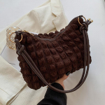 Naiste Minimalistlik temperament &otilde;lakott &Otilde;rn plisseeritud kaenlaaluste kott Naiste kevadsuvi uus Crossbody kott V&auml;ike kandiline kott 27x8x20cm