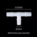8/12/16/Mm k&uuml;&uuml;narnuki &uuml;hendused Akvaariumi paagi liitmikud Plastikust kolmesuunaline muunduripea toru sirge reduktor, pehme toru adapter as the picture