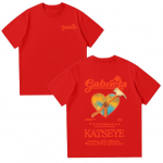 Katseye Gabriela T-s&auml;rgid Suvine Puuvillased Naiste L&uuml;hikeste Varrukatega Y2K &Uuml;laosa Mood O-kaelusega High Street T-s&auml;rk Unisex Riided M
