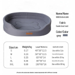 Oxfordi riidest koeravoodi: Nelja hooaja ovaalne pesa lemmikloomadele XXL (100x65x16 cm)