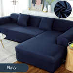 Hallid diivanikatted elutuppa Elastne &uuml;hev&auml;rviline nurgadiivani kate L-kujuline diivan-tool kattepuldid Toolikaitse 1 tk S ( AF-90-140cm)1PC blue