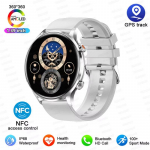 2025 Uus GPS-j&auml;lgimisega nutikell naistele AMOLED HD-ekraaniga, pulsi- ja verer&otilde;hum&otilde;&otilde;dikuga, BT-k&otilde;nedega, IP68 veekindel nutikell Huawei ja Xiaomi jaoks Gold Silicone