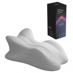 Paaride tuharipadi 3D kumer laineline seljapadi mitmepositsiooniline tugi m&auml;luvahust kiilpadi voodis lamamiseks ja istumiseks paaride intiimsus B hall