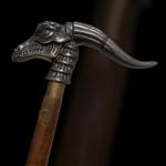 Antiikstiilis Viktoriaanlik Vanaaegne Disainer Messingist K&auml;epidemega Kepp Puidust Jalutuskepp M aero