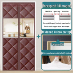 Paksustatud magnetiline soojustatud uksekardin: Talvine tuulekindel ja isekleepuv 140x220 cm