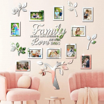 Uus DIY Perepildiraami Puu Seinakleebised 3D Kodu Puu Seinaklaasid Fotokollaaž Pildiraami Kleebised Kodu Kaunistus 120x120cm