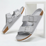 Paks Tallaga Meeste Korgist Sussid Suvised Vabaaja Kahe Pandlaga Libisemiskindlad Klotsid Sandaalid Slip-on Meeste Nahast Rannapuhkuse Mugavustossud 35