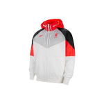 Nike Windrunner Liverpool Jalgpall Spordikihiline Kapuutsiga Jakk Meeste &Uuml;ler&otilde;ivad Valge CZ3417-100 L